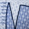 Ziva White & Blue Floral Cotton Dohar Reversible Single Bed 300 Gsm Size 240 X 160 Cms