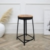 Metalsmith Metal Side Table in Black Finish