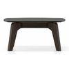 Galaxy Square Stone Coffee Table In American Walnut Finish