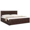 Rickman Solid Wood King Size Drawer And Box Storage Bed In Brown Finish