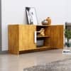 Hexa Red Multipurpose Storage Cabinet With 3 Door in Giant Wood Colour