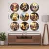 The Castle Decor Guru Nanak Dev Ji Wall Plates Set of 9 Spiritual Wall Art