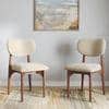 Ollie Solid Wood Dining Chair Set of 2 in Honey Finish