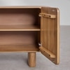 Adonis Solid Mango Wood Sideboard with 3 Door in White Wash Finish