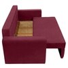Alfon 2 Seater Velvet Pull Out Sofa Cum Bed with Storage In Maroon