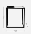 Sleek Metal Side Table in Black Colour
