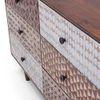 Emaada Solid Wood Chest of 6 Drawers in Teak Finish