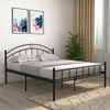 Arnold Metal Queen Size Bed In Black Finish