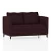 Florence Premium 2 Seater Fabric Sofa in Deep Plum Velvet Colour
