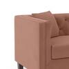 Windsor Premium 1 Seater Fabric Sofa in Mocha Mouse Velvet Colour