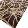 Jaipur Rugs Geometric Wool And Viscose 5x8 Feet Tobacco And Tan Hand Tufted Rug Carpet