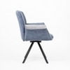 Cotton Fabric Dining Chair in Blue Colour