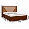 Shilp Solid Wood Comfort Queen Bed Hydraulic Storage Provincial Teak Finish Mattress 60 x 78 Inches