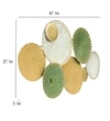 W-Naya Abstract Metal Wall Decor in Multicolor Set of 1