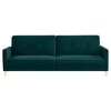 Gilud 3 Seater Click-Clack Sofa cum Bed  in Teal Colour