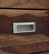 Corner Solid Wood  Bookshelf in Provincial Teak Finish