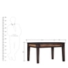 Dual Tone Sheesham Wood 4 Seater Dining Set In Honey Oak Finish