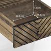Gatsby Solid Wood Chest of 5 Drawers in Finish