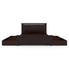 Fidora Solid Wood King Size Drawer Storage Bed In Mahogany Finish