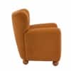 Alanzo Boucle Accent Chair Orange Colour