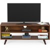 BLUEWUD Leo Engineering Wood Floor Standing TV Entertainment Unit Set Top Box Stand/TV Cabinet Panel with Shelves for Books & D�cor Display Unit Bed Living Room Upto 42 Inches (Brown Maple)