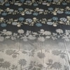 Grey Floral 400 TC Cotton Flat Super King Size Bedsheet With 2 Pilllow Covers From Threads