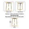 Metalsmith Marble Side Table in Gold Finish