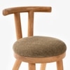 Kiko Solid Wood Comfy Chair in Brown Colour