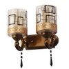Eliante Modern Wall Lights Mild Steel & Glass Material Antique & Champaign Finish