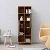 Hexa Engineered Wood Bookshelf Multipurpose Storage Rack in Giant Wood and Slate Grey Colour