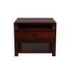 Chinku Solid Wood Bedside Table in Teak Finish