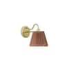 Possio Single Light Wall Fitting with Beige Shade