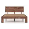 Terence Solid Wood King Size Bed In Teak Finish