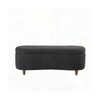 Leroj  Boucle 2 Seater Ottoman Bench with Storage  in Dark Grey Color