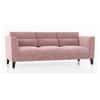 Lewis 3 Seater Fabric Sofa In Desert Rose Colour