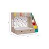 Pattern Dreams Bunk Bed with Storage in Oak Colour BKBB019