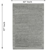 Pebble Texture Wool Rectangle Carpets Hand Knotted in Grey Colour