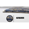 Clare Blue Solid Natural Fiber 23x15 inches Anti-Skid Bath Mat