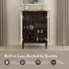 Satsuki Solid Wood Bar Cabinet (White & Walnut Finish)
