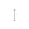 Heath Beige Natural Fiber Floor Lamp with Steel Steel Base