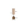 Eloise Wood Table lamp with Beige Jute Shade