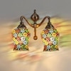 Devansh Metal Electric Wall Light in Multi Colour with Multi Shade Count of 2 Lights