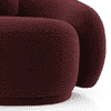 Mia Fabric Sofa Mulberry Red - 3 Seater
