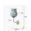 Devansh Metal Electric Wall Light in Gold Colour with Multicolor Shade Count of 1 Light