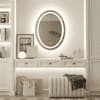 Oval Shape Lighted LED Mirror Modern Vanity Mirror