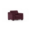 Esquel 1 Seater Leatherette Sofa in Burgundy Colour