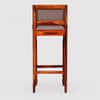 Shaurya Sheesham Wood Bar Chair in Honey Oak Finish