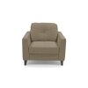 Franco 1 Seater Leather Sofa in Cappuccino Colour