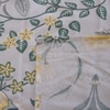 Iris White Floral 400 TC Cotton Flat King Size Bedsheet with 2 Pillow Covers – Threads