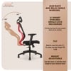Kepler Brooks Marvel Lite Office Desk Chair in Black Red Colour